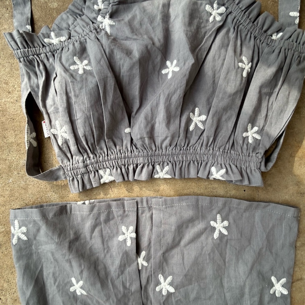 NWOT Toddler Linen Two Piece Outfit - Picture 8 of 9